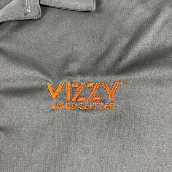 Adidas Golf‎ Polo Mens 2XL Vizzy Hard Seltzer Gray Striped - Picture 2 of 8